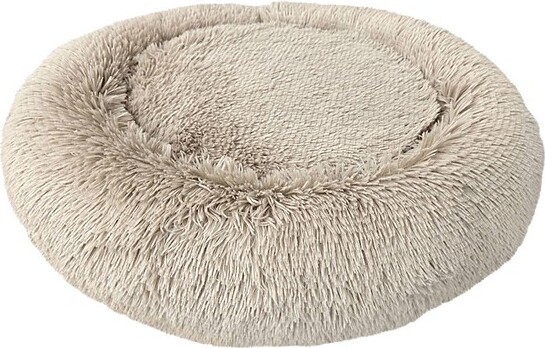 Sleep Zone Luxe Round Faux Fur Dog Bed