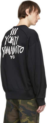 Y-3 Y 3 Black Signature Sweatshirt