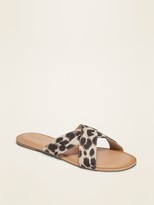 Thumbnail for your product : Old Navy Faux-Suede Cross-Strap Slide Sandals For Women