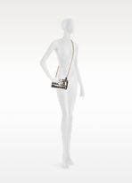 Thumbnail for your product : Badgley Mischka Justine Houndstooth Haircalf Handbag Garnet/Cream
