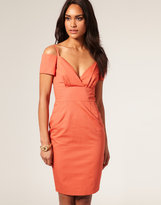 Thumbnail for your product : ASOS Pencil Dress with Cut Out Shoulder