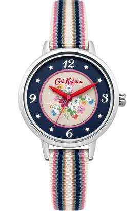 Cath Kidston Ladies Clifton Rose Woven Strap Watch CKL007US