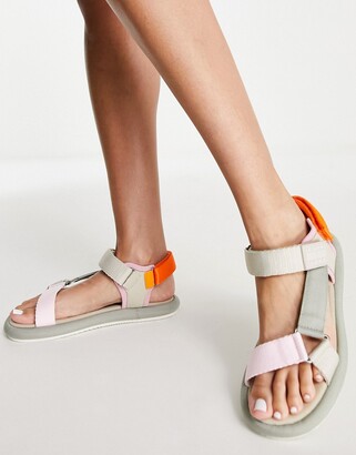Tommy Jeans sporty sandals in color block - ShopStyle