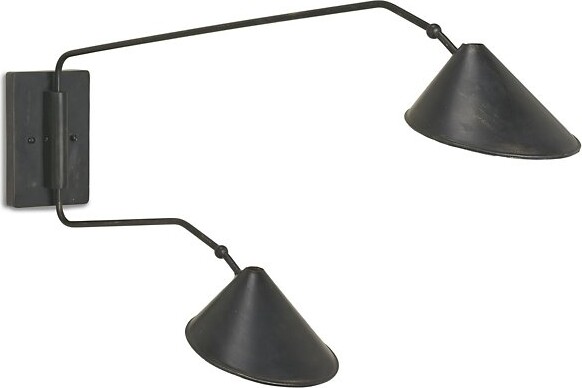 Currey & Company Serpa 2-Light Wall Sconce in Matte Size: 2 light