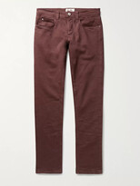 Thumbnail for your product : Loro Piana Slim-Fit Rain System Denim Jeans - Men - Burgundy