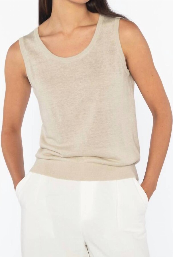 Kinross Tank Top In Sandstone