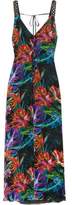 Matthew Williamson Embellished Floral-Print Silk-Chiffon Gown