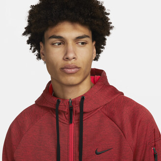 Nike Men's Therma Therma-FIT Full-Zip Fitness Top in Red - ShopStyle  Activewear Shirts