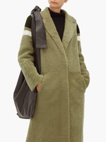 Thumbnail for your product : Inès & Marèchal Striped Shearling Coat - Green Multi
