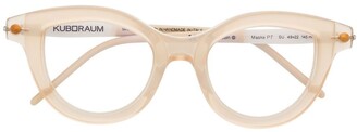 Kuboraum Frosted-Frame Glasses