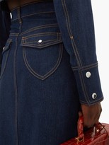 Thumbnail for your product : Ellery Traffic A-line Denim Skirt - Indigo