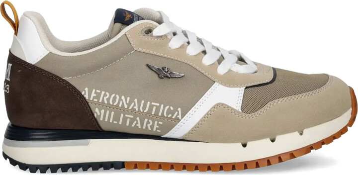 Aeronautica Militare Mesh-Panelled Athletic Sneakers