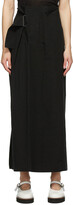 Thumbnail for your product : Y's Black Linen & Cotton Asymmetric Long Skirt