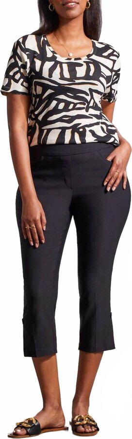 Pull On Capri Pants In Black