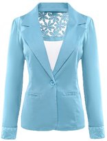 Thumbnail for your product : SBelle Women's Lace Slim Blazer Office & Casual Blazer Jacket Coat L
