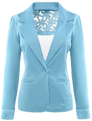 SBelle Women's Lace Slim Blazer Office & Casual Blazer Jacket Coat L