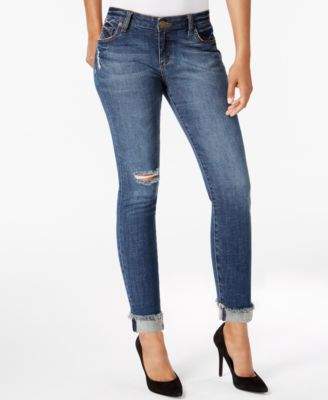 KUT from the Kloth Petite Asher Straight-Leg Ankle Jeans