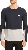 Thumbnail for your product : Lacoste Mottled Grey and Navy Two-Tone Long-Sleeved T-Shirt