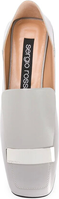 Sergio Rossi Sr1 logo plaque loafers - ShopStyle