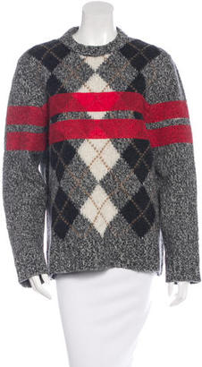 Givenchy Wool Argyle Sweater