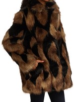 Thumbnail for your product : 7 For All Mankind Chevron Faux Fur Coat