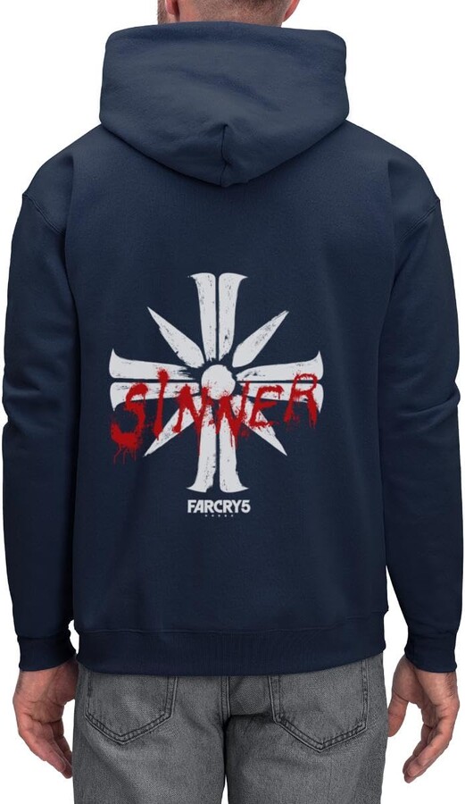 Spreadshirt Far Cry 5 Eden's Gate Cross Backprint Men's Hoodie