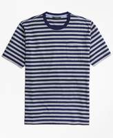 Thumbnail for your product : Brooks Brothers Supima Cotton Bar Stripe Pocket T-Shirt