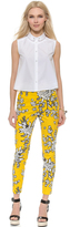 Thumbnail for your product : RED Valentino Bouquet Print Crop Pants