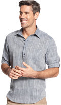 Thumbnail for your product : Tasso Elba Island Big and Tall Linen-Blend Popover