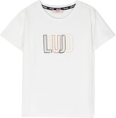 Thumbnail for your product : Liu Jo logo-print cotton-blend T-shirt