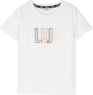 Liu Jo logo-print cotton-blend T-shirt