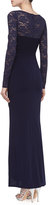Thumbnail for your product : Laundry by Shelli Segal Lace Matte Jersey Gown, Inkblot