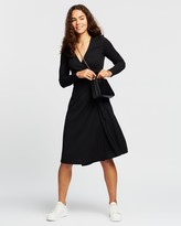 Thumbnail for your product : Atmos & Here Atmos&Here - Women's Black Midi Dresses - Billie Midi Dress - Size 8 at The Iconic