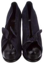 Thumbnail for your product : Michel Perry Platform Round-Toe Pumps