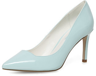 Dorothy Perkins Aqua mid height pointed court shoes