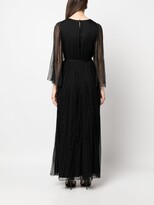 Thumbnail for your product : NISSA Rhinestone-Embellished Pleated Maxi Dress