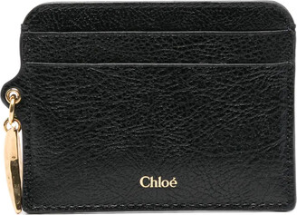 Chloé Black Bikie Logo Wallet - ShopStyle
