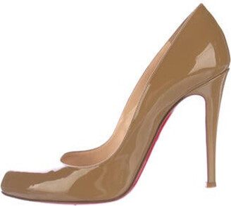 brown red bottom heels