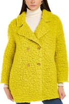 Thumbnail for your product : Vilagallo Plush Wool-Blend Coat