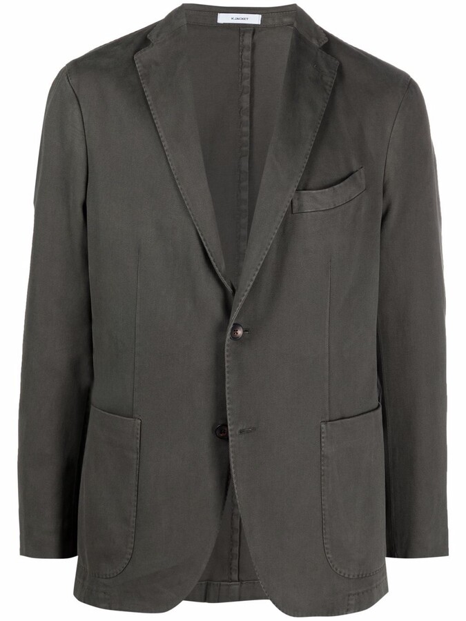 olive green blazer men