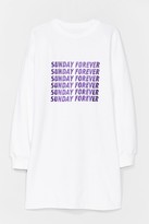 Thumbnail for your product : Nasty Gal Womens Sunday Forever Embroidered Sweatshirt Dress