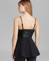 Thumbnail for your product : Catherine Malandrino Top - Davina Leather Bustier