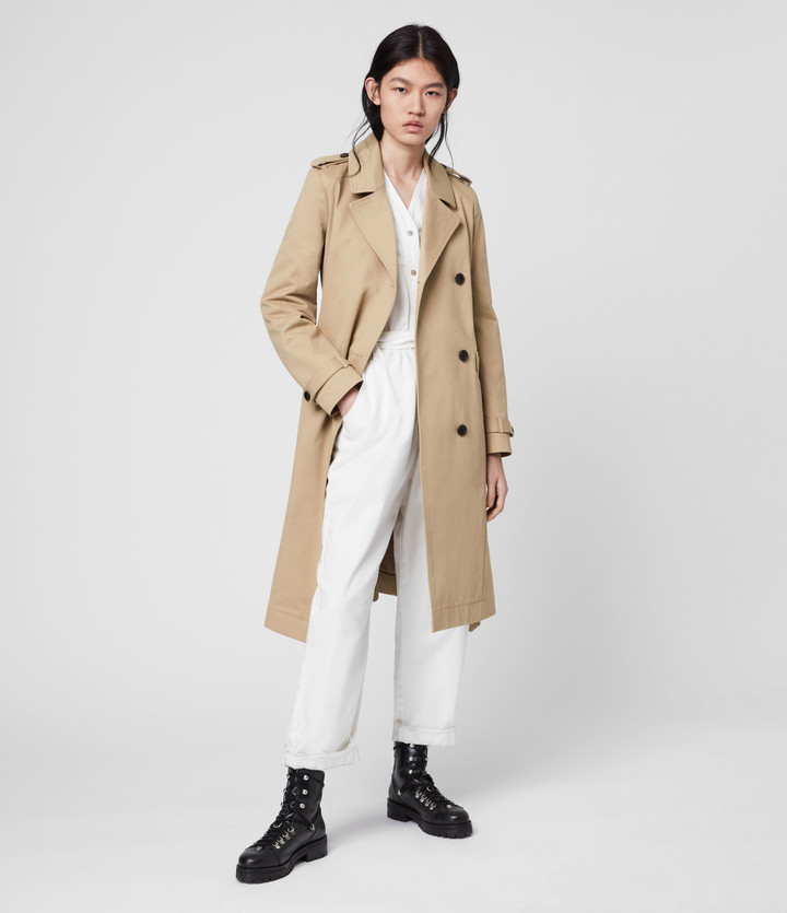 Allsaints Chiara Trench Coat Style, How To Alter A Trench Coat
