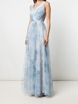 Thumbnail for your product : Marchesa Notte Bridal Sora floral-print tulle dress