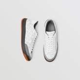 Thumbnail for your product : Burberry Perforated Logo Leather Sneakers