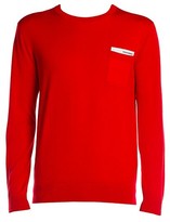 Thumbnail for your product : DSQUARED2 Logo Pocket Wool Crewneck Sweater