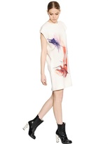 Thumbnail for your product : MSGM Face Printed Viscose Jersey Dress