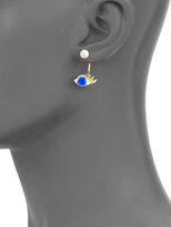 Thumbnail for your product : Delfina Delettrez Eye Pearl Stud Single Earring