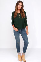 Thumbnail for your product : Obey Drifter Forest Green Long Sleeve Top