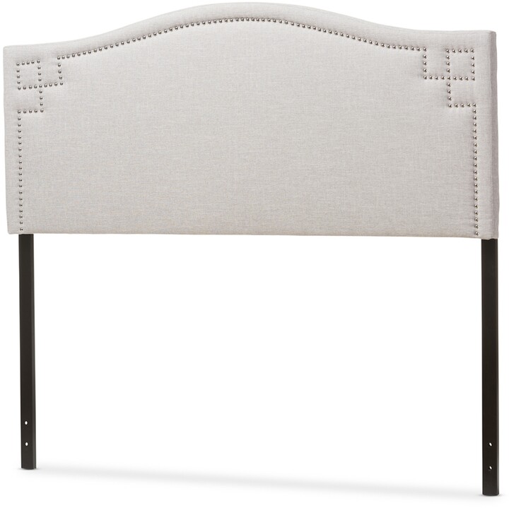 Furniture Aubrey Fabric Upholstered Full Size Headboard, Quick Ship